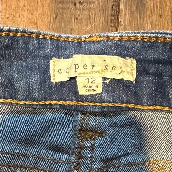 Classic Blue Denim Mini Skirt - Kids - Picture 2 of 10